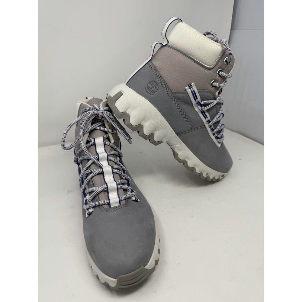 Timberland Women's GreenStride Edge Waterproof Lace Up Boots‎ Grey Size 11